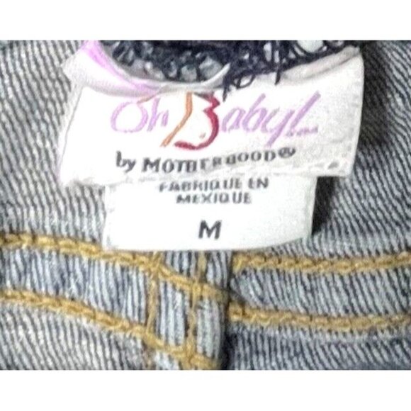 Oh Baby Motherhood Maternity Jean Shorts Size Medium Denim  Shorts - Picture 3 of 3
